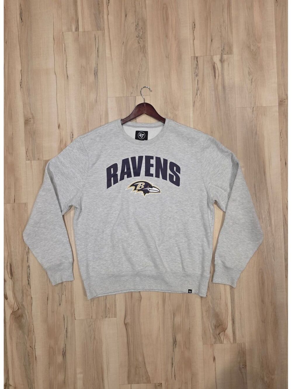 '47 Brand Baltimore Ravens Gray Crewneck Sweatshirt XL